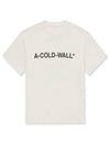 Logo Printing Short Sleeve Beige Men's ACWMTS063 BG - A-COLD-WALL - BALAAN 1