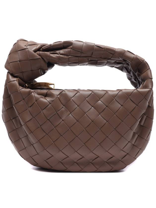 Jodie Intrecciato Small Tote Bag Light Brown - BOTTEGA VENETA - BALAAN 3