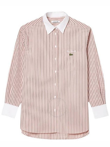 Lacoste Strip Long Sleeves Shirt, Brand Size 42 (US Size 8) - LACOSTE - BALAAN 1