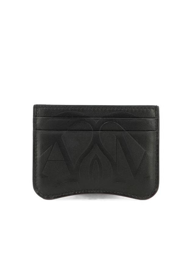 The Seal Card Wallet Black - ALEXANDER MCQUEEN - BALAAN 4