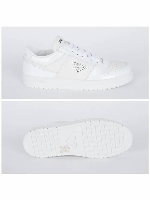 Downtown Leather Low Top Sneakers White - PRADA - BALAAN 4