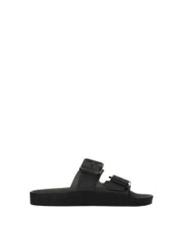 Mallorca Strappy Leather Slippers Black - BALENCIAGA - BALAAN 2