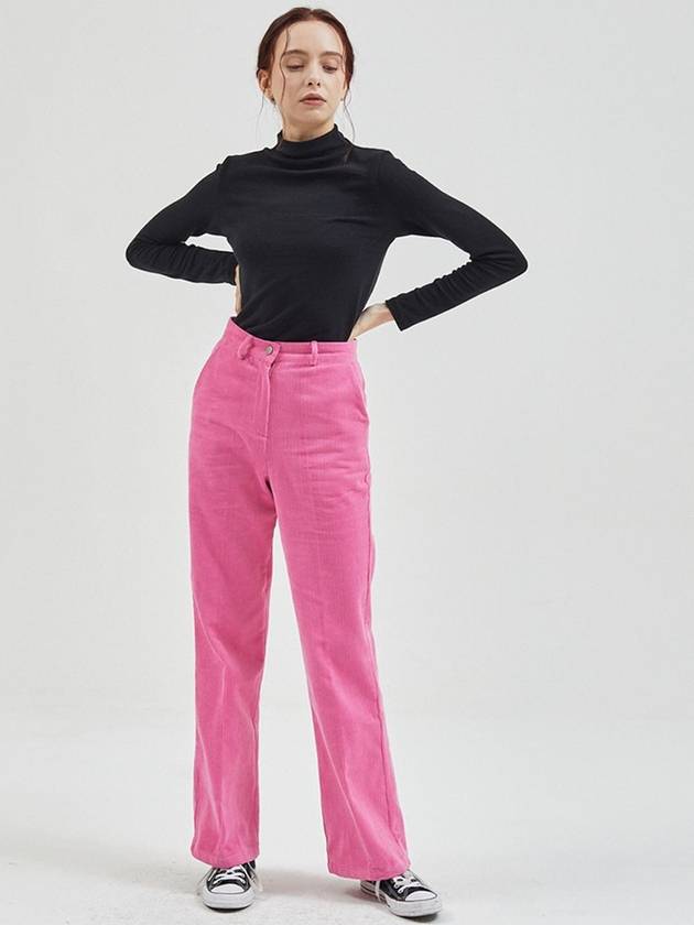 Corduroy Bootcut Slacks Pink - MANAVIS7 - BALAAN 3