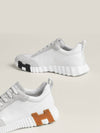 Bouncing Sneakers Calfskin Suede Goatskin Blanc - HERMES - BALAAN 5