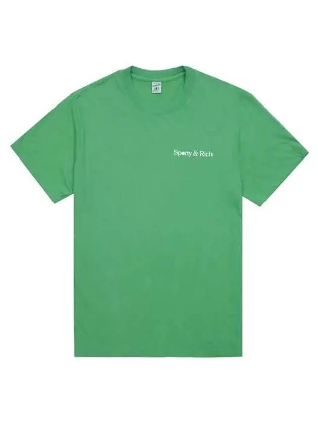 Racquet Club Cotton Short Sleeve T-Shirt Green - SPORTY & RICH - BALAAN 2