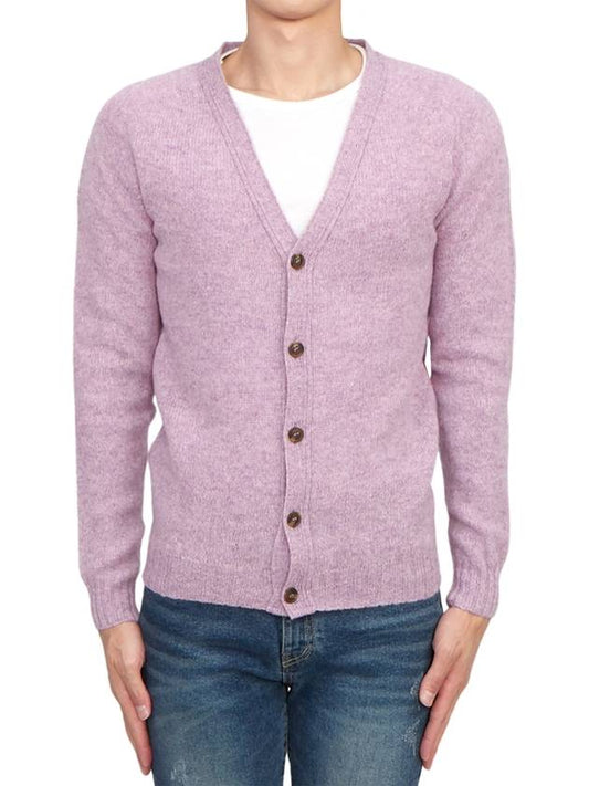 Men's Cardigan M3092 3V HEATHER ROSE - HARLEY OF SCOTLAND - BALAAN 1