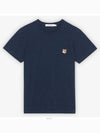 Fox Head Patch Classic Short Sleeve T-Shirt Navy Melange - MAISON KITSUNE - BALAAN 2