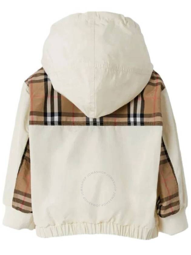 Burberry Girls Marina Pale Cream Checked Panel Cotton Blend Jacket, Size 18M - BURBERRY - BALAAN 2