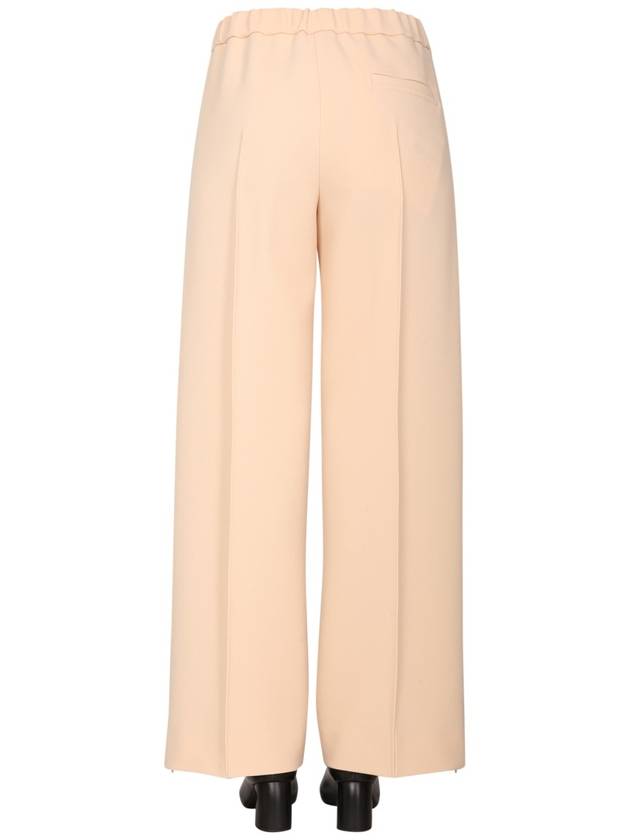 Wool Banding Wide Straight Pants Beige - JIL SANDER - BALAAN 5