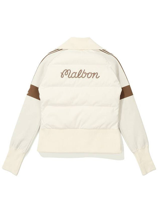 Hybrid down knit cardigan IVORY WOMAN - MALBON GOLF - BALAAN 2