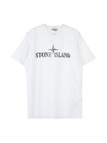 Kids Logo Print Cotton T Shirt 781621073 V0001 6 8 - STONE ISLAND - BALAAN 1