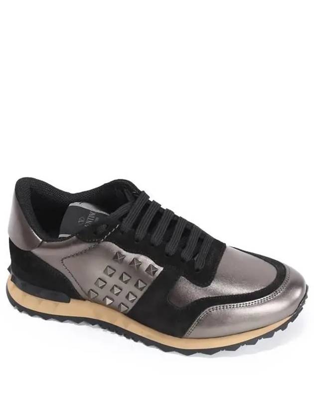 Rockstud low-top sneakers black - VALENTINO - BALAAN 5