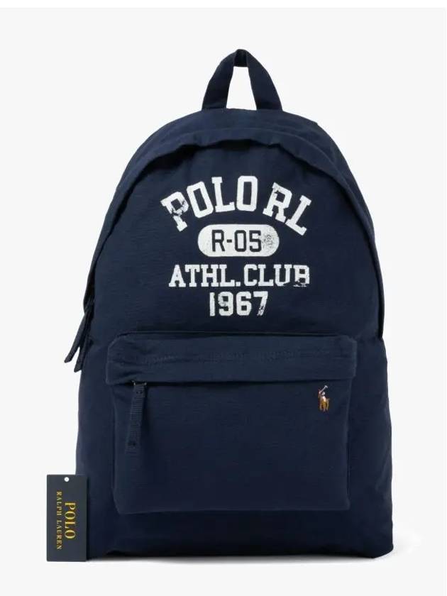 Logo Print Backpack Navy - POLO RALPH LAUREN - BALAAN 4