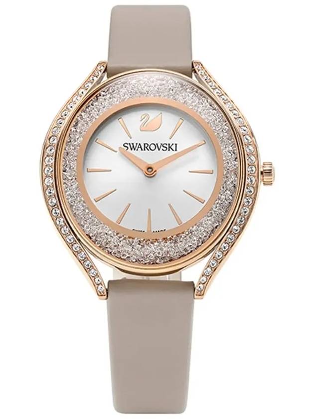 Crystalline Aura Leather Watch Rose Gold - SWAROVSKI - BALAAN 6