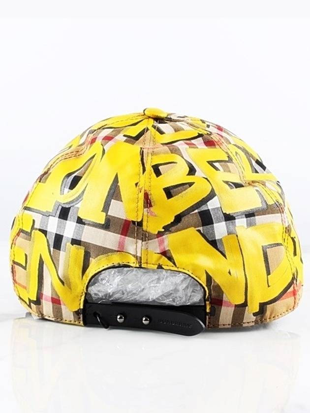 Yellow Graffiti Ball Cap - BURBERRY - BALAAN 5