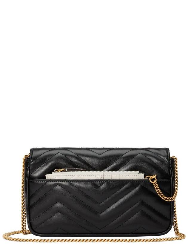 GG Marmont Chain Mini Bag Black - GUCCI - BALAAN 3