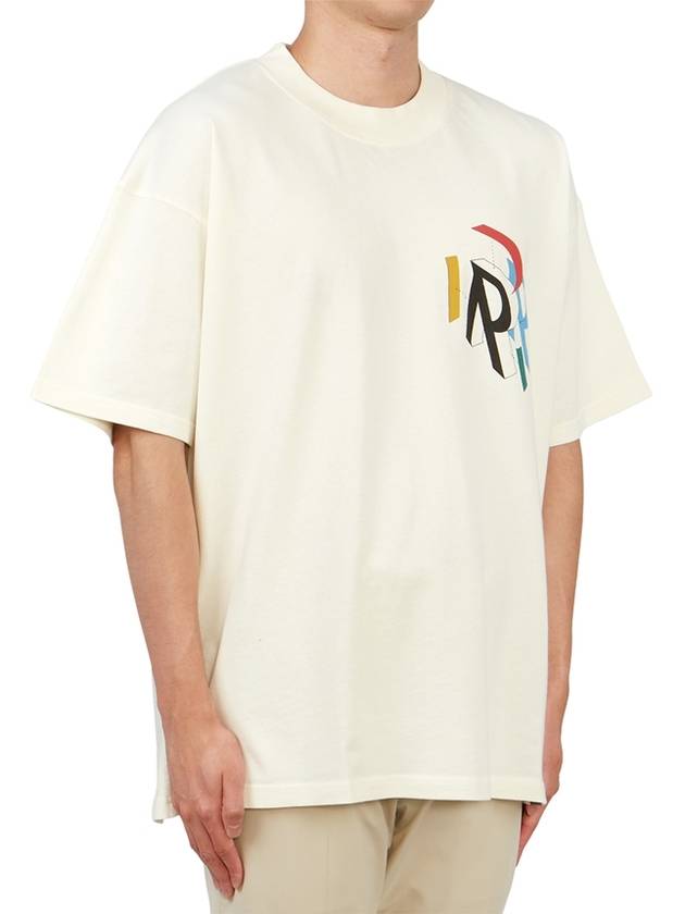 Initial Assembly Short Sleeve T-Shirt Flat White - REPRESENT - BALAAN 4