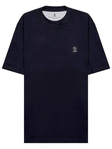 Logo Short Sleeve T-Shirt Black - BRUNELLO CUCINELLI - BALAAN 1