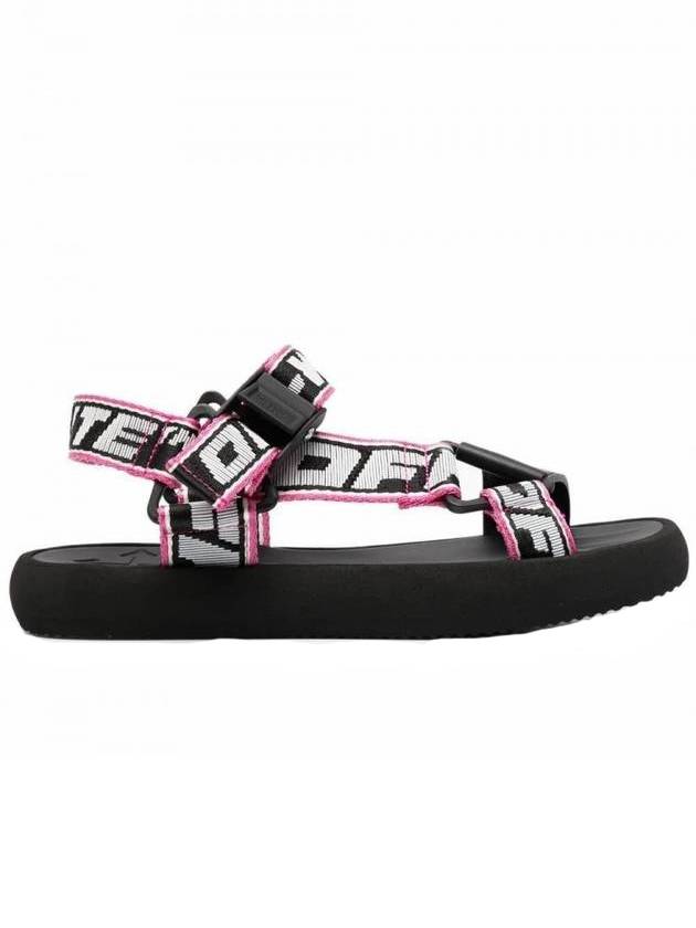 track logo strap sandals - OFF WHITE - BALAAN.