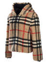 Check Fleece Zip-Up Hoodie Archive Beige - BURBERRY - BALAAN 3