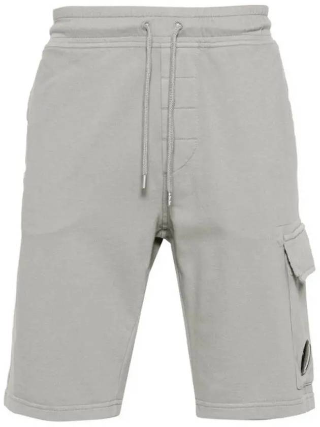 Light Fleece Utility Shorts Grey - CP COMPANY - BALAAN 2