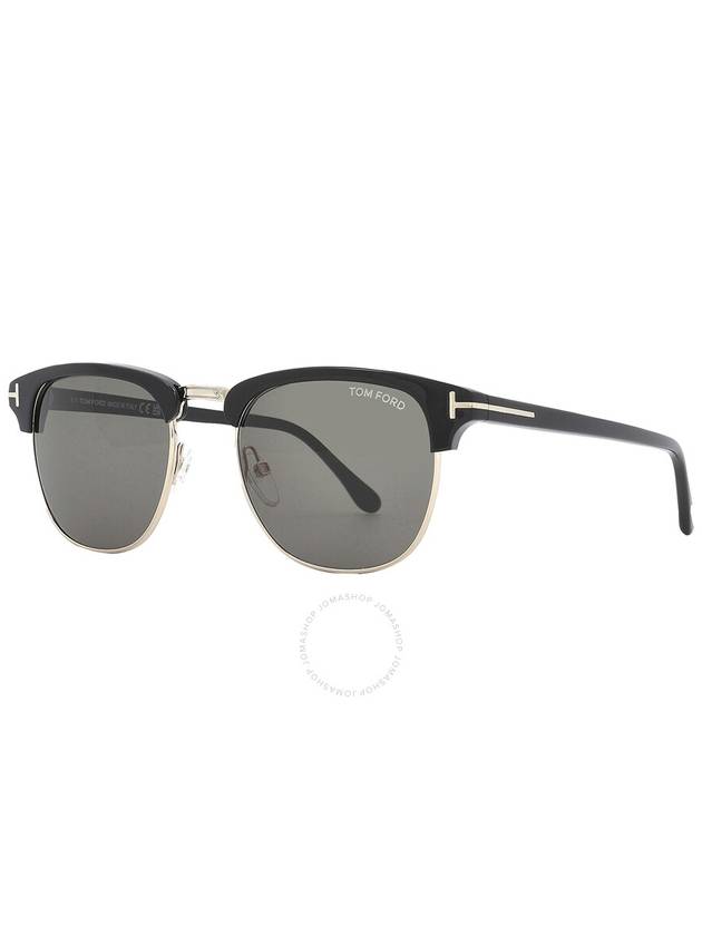 Eyewear Gold Half Sunglasses Black - TOM FORD - BALAAN 3