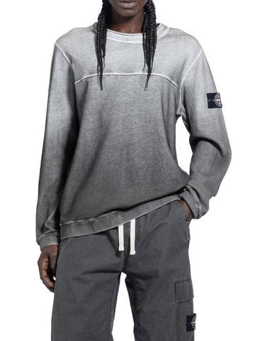 Recycle Organic Cotton Sweatshirt Grey - STONE ISLAND - BALAAN 1