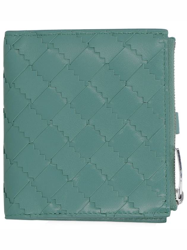 Large Intrecciato Halfwallet Mint - BOTTEGA VENETA - BALAAN.