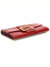 8M0021 Red Patent FF Logo Zucchino Long Wallet - FENDI - BALAAN 4