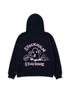 Men's Ghost Print Hoodie Navy - STOCKHOLM SYNDROME - BALAAN 2