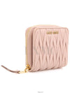 Matelasse zipper wallet pink half 5ML522 - MIU MIU - BALAAN 3