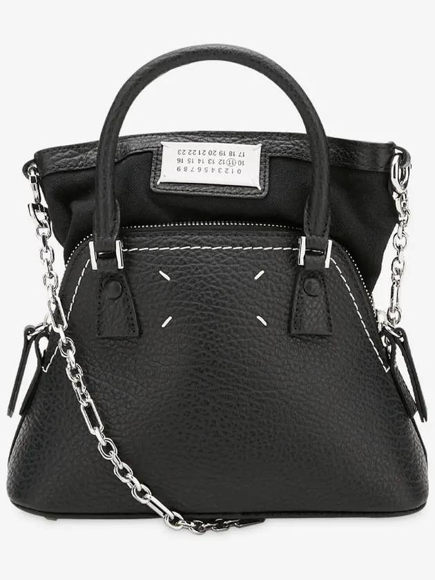 5AC Classique Micro Tote Bag Black - MAISON MARGIELA - BALAAN 3