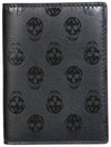 Biker Skull Pocket Card Wallet Black - ALEXANDER MCQUEEN - BALAAN 1