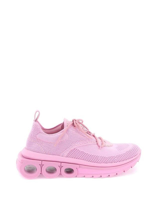 Running Nima Knit Low Top Sneakers Pink - SALVATORE FERRAGAMO - BALAAN 1