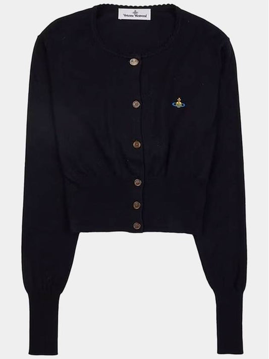 Bea Cropped Cardigan Black - VIVIENNE WESTWOOD - BALAAN 2