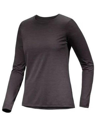 Taema Crew Neck Long Sleeve T-Shirt Black - ARC'TERYX - BALAAN 1