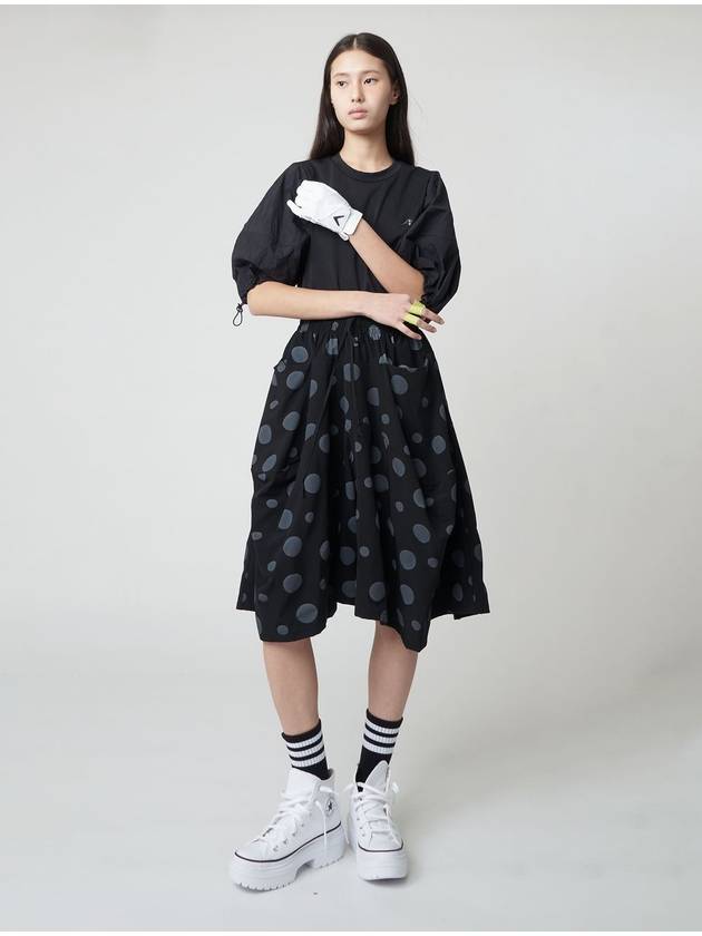 Bubble Sleeve Blouse Black - ATHPLATFORM - BALAAN 4