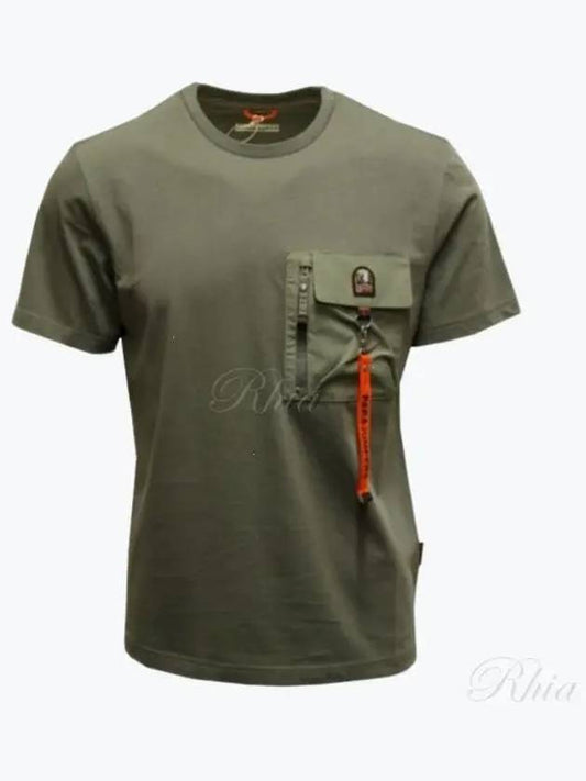 Para Outer Jumpers Mojave Men s Short Sleeve T Shirt Tee PMTSRE07 THYME - PARAJUMPERS - BALAAN 1