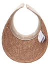 Women s Bianca Visor Hat HAT50265 NOUGAT NATURAL LOGO - HELEN KAMINSKI - BALAAN 5