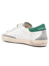 Superstar Green Heel Tab Leather Sneakers White - GOLDEN GOOSE - BALAAN 4