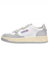 Medalist Leather Low Top Sneakers Grey White - AUTRY - BALAAN 2