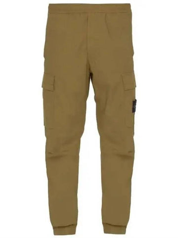 Wappen Patch Cargo Track Pants Brown - STONE ISLAND - BALAAN 1