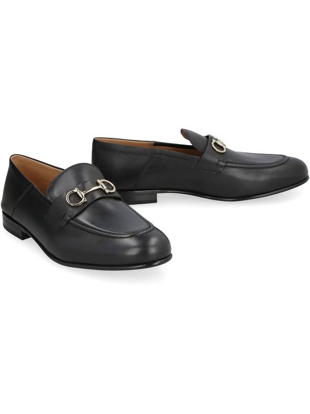 Gancini Ornament Mule Loafers Black - SALVATORE FERRAGAMO - BALAAN 4