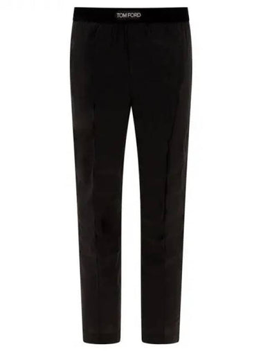 Logo banding silk pants 270457 - TOM FORD - BALAAN 1