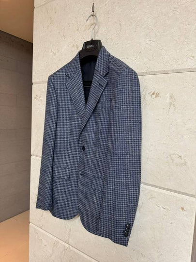 Zegna Tailored Milano Fit Check Pattern Blazer Jacket 44 - ERMENEGILDO ZEGNA - BALAAN 2