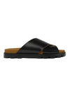 Brutus Cross Strap Sandals Slippers Black - CAMPER - BALAAN 1