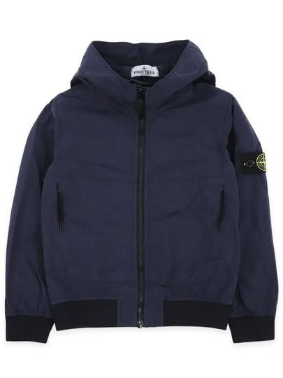 Kids Wappen Patch Wind Zip Up Hoodie Navy - STONE ISLAND - BALAAN 2