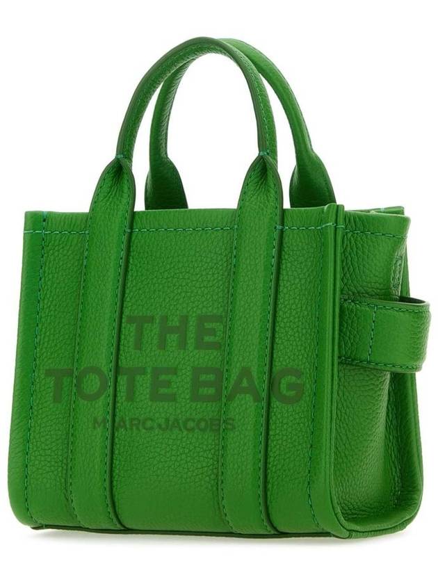 Mini Micro Leather Tote Bag Green - MARC JACOBS - BALAAN 3