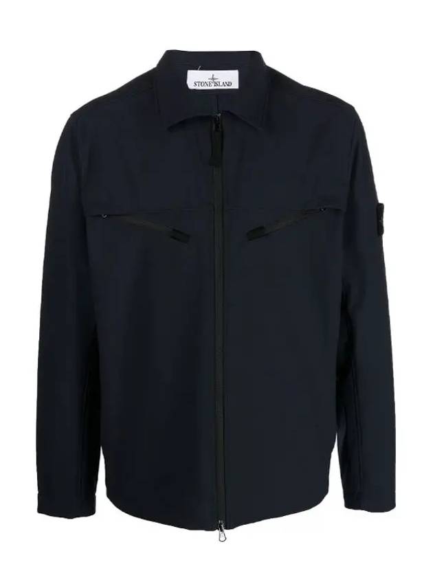 Light Soft Shell Shirt Jacket Navy - STONE ISLAND - BALAAN 2