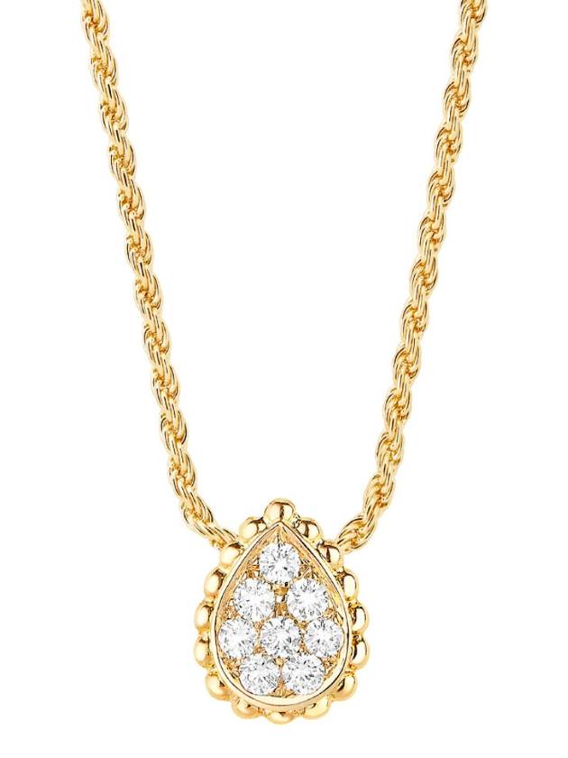 Serpent Boheme Pendant xs motif yellow gold diamond necklace women - BOUCHERON - BALAAN 3